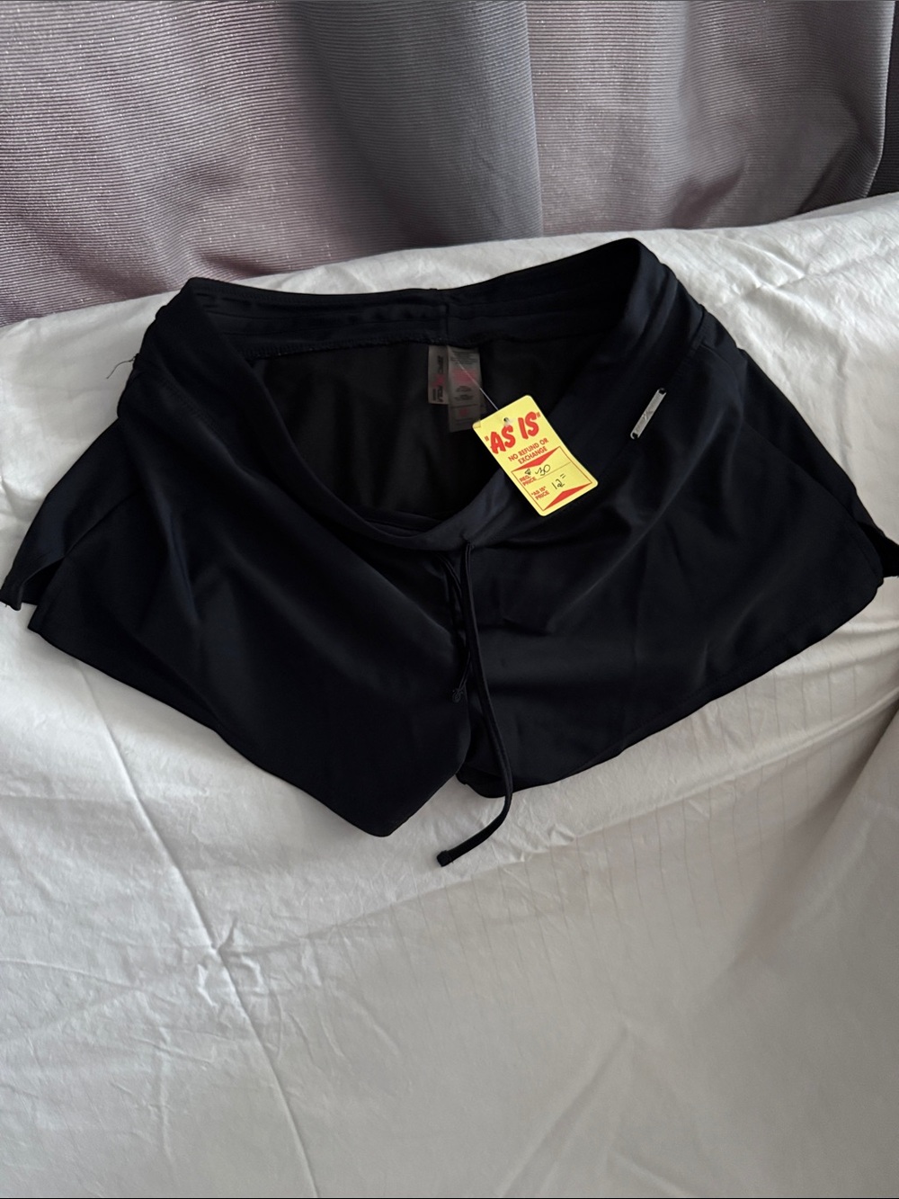ZeroXposur Black Women's Swim Athletic Shorts with Drawstring